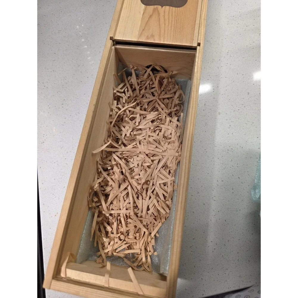 Wine Packaging Wooden Wine Box Gift Box Natural Wood Box Slide Opening